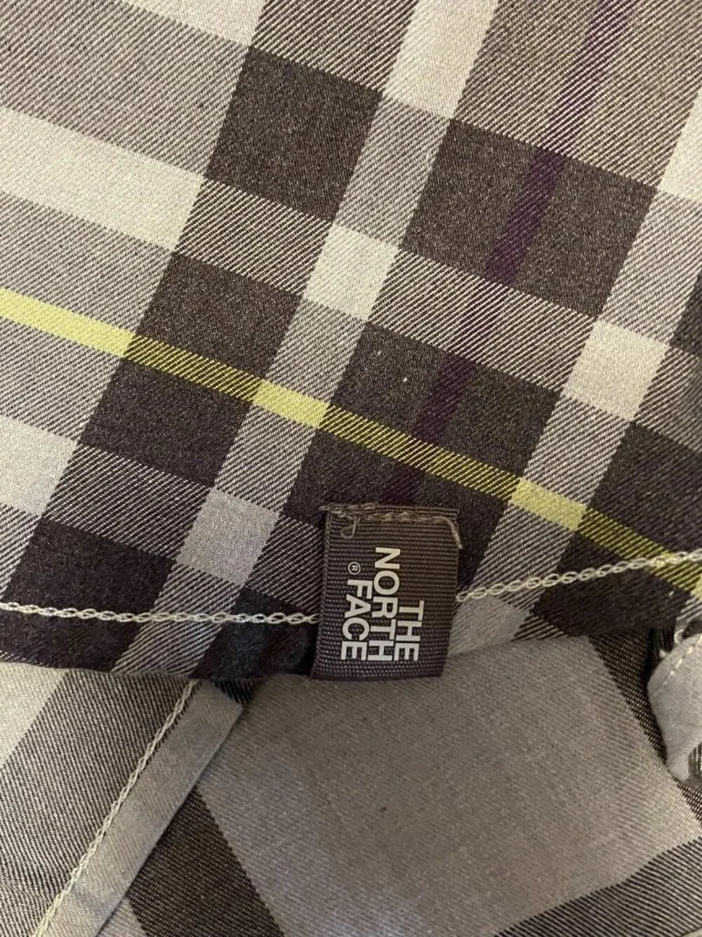 The North Face Boulder George Shirt Mens XXL Gray Plaid LS Button Up New